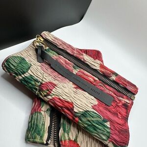 New Gucci floral elastic zipper ankle belts Floral Zip - Pink, Coral & Green